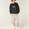 Baggy Cinch Sweatshirt mit Rundhalsausschnitt und Bugs Bunny-Grafik Baggy Cinch Sweatshirt mit Rundhalsausschnitt und Bugs Bunny-Grafik