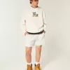 Baggy Cinch Tom und Jerry Grafik-Sweatshirt mit Rundhalsausschnitt Baggy Cinch Tom und Jerry Grafik-Sweatshirt mit Rundhalsausschnitt