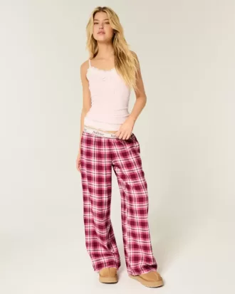 Baggy Flanellhose
