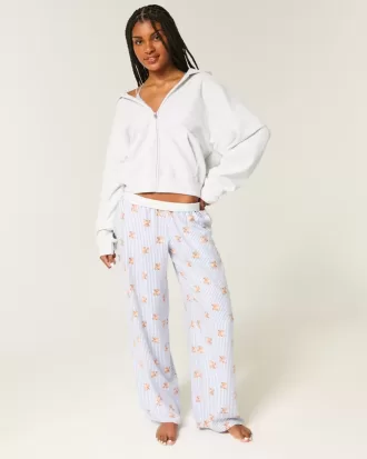 Baggy Flanellhose