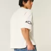 Baggy Heavyweight Crop T-Shirt mit Chevrolet-Grafik