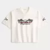 Baggy Heavyweight Crop T-Shirt mit Chevrolet-Grafik