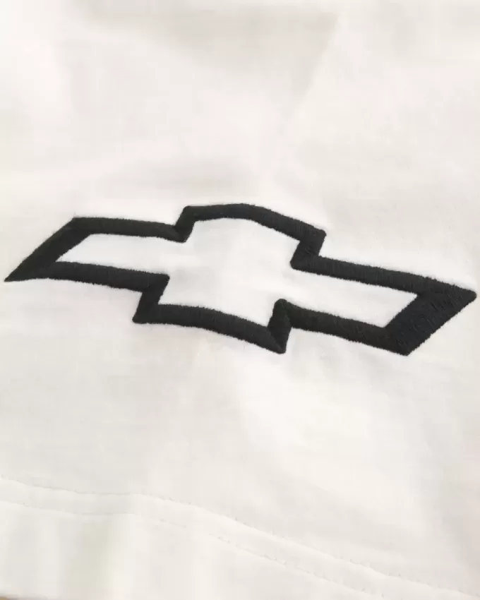 Baggy Heavyweight Crop T-Shirt mit Chevrolet-Grafik