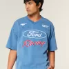 Baggy Heavyweight Crop T-Shirt mit Ford-Grafik
