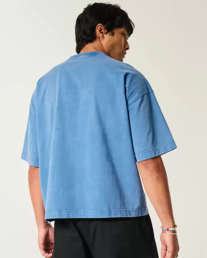 Baggy Heavyweight Crop T-Shirt mit Ford-Grafik