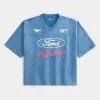 Baggy Heavyweight Crop T-Shirt mit Ford-Grafik