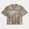 Baggy Heavyweight Crop Tee mit Dodge-Grafik und Camouflage-Muster Baggy Heavyweight Crop Tee mit Dodge-Grafik und Camouflage-Muster