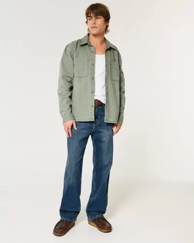 Baggy-Jeans in dunkler Waschung Baggy-Jeans in dunkler Waschung