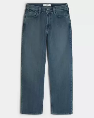 Baggy-Jeans in dunkler Waschung