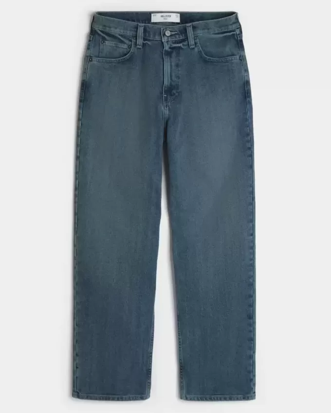 Baggy-Jeans in dunkler Waschung Baggy-Jeans in dunkler Waschung