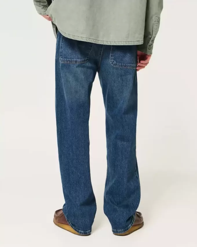 Baggy-Jeans in dunkler Waschung Baggy-Jeans in dunkler Waschung