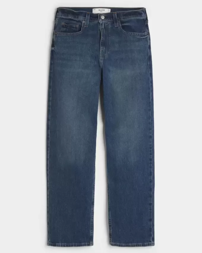 Baggy-Jeans in dunkler Waschung Baggy-Jeans in dunkler Waschung