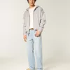 Baggy-Jeans in heller Waschung Baggy-Jeans in heller Waschung
