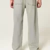 Baggy-Jeans in heller Waschung