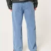Baggy-Jeans in heller Waschung Baggy-Jeans in heller Waschung