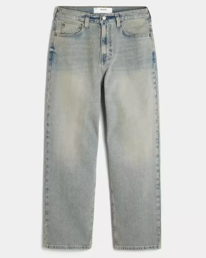 Baggy-Jeans in heller Waschung Baggy-Jeans in heller Waschung
