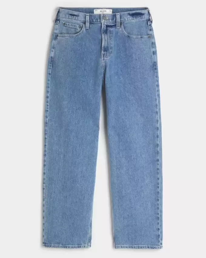 Baggy-Jeans in heller Waschung Baggy-Jeans in heller Waschung