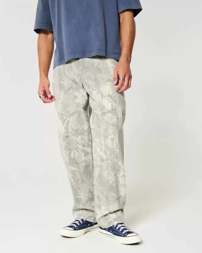 Baggy-Jeans mit Camouflage-Muster Baggy-Jeans mit Camouflage-Muster