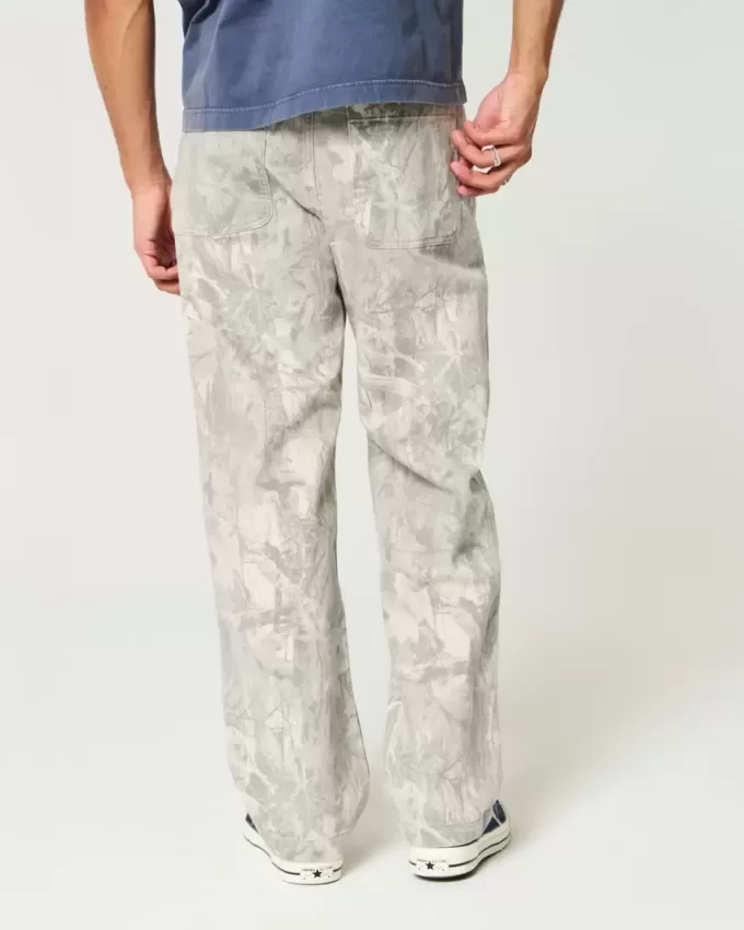 Baggy-Jeans mit Camouflage-Muster Baggy-Jeans mit Camouflage-Muster
