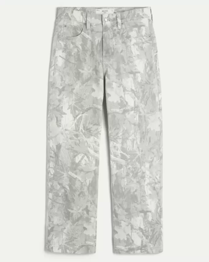Baggy-Jeans mit Camouflage-Muster Baggy-Jeans mit Camouflage-Muster