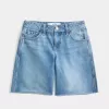 Baggy-Jeanshose mit niedriger Taille und mittlerer Waschung und Zahlengrafik