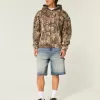 Baggy-Jeansshorts in dunkler Waschung Baggy-Jeansshorts in dunkler Waschung