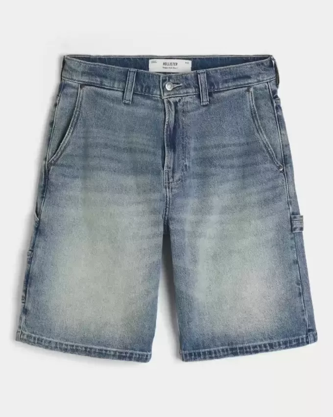Baggy-Jeansshorts in dunkler Waschung Baggy-Jeansshorts in dunkler Waschung
