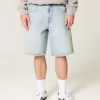 Baggy-Jeansshorts mit Sterngrafik Baggy-Jeansshorts mit Sterngrafik