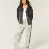 Baggy-Jogginghose aus Fleece mit Camouflage-Muster