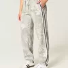 Baggy-Jogginghose aus Fleece mit Camouflage-Muster