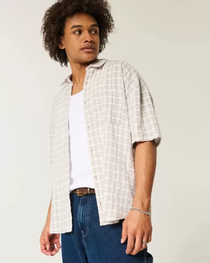 Baggy Kurzarmhemd Baggy Kurzarmhemd