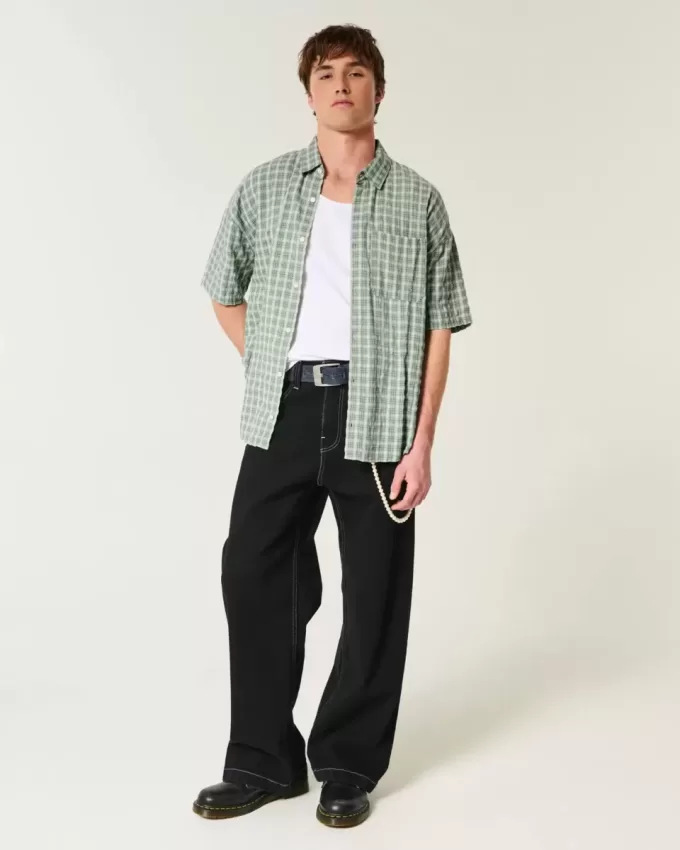 Baggy Kurzarmhemd Baggy Kurzarmhemd