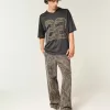 Baggy-Malerjeans mit Camouflage-Muster Baggy-Malerjeans mit Camouflage-Muster