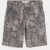 Baggy-Malershorts aus Denim mit Camouflage-Muster Baggy-Malershorts aus Denim mit Camouflage-Muster