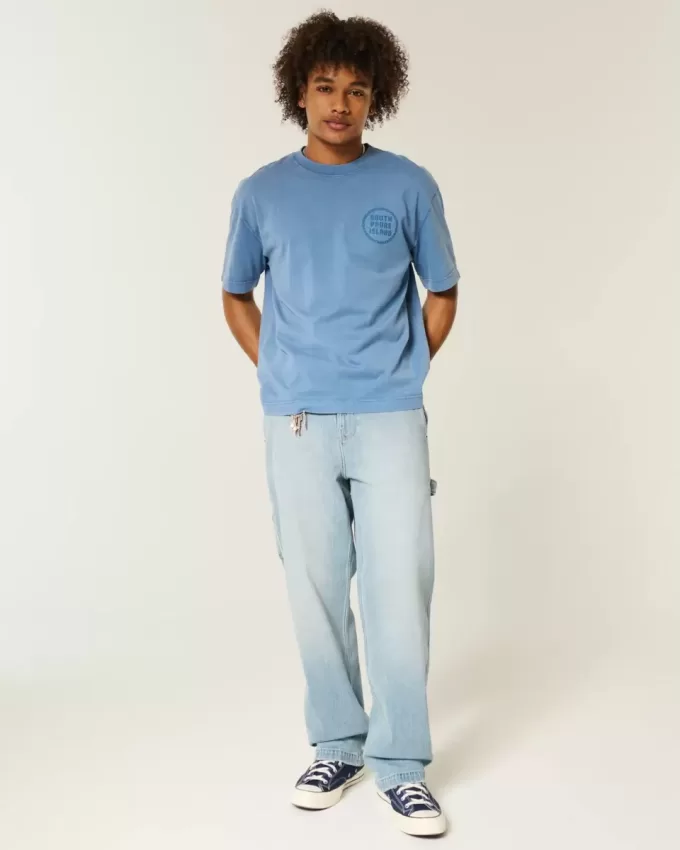 Baggy-Painter-Jeans in heller Waschung Baggy-Painter-Jeans in heller Waschung