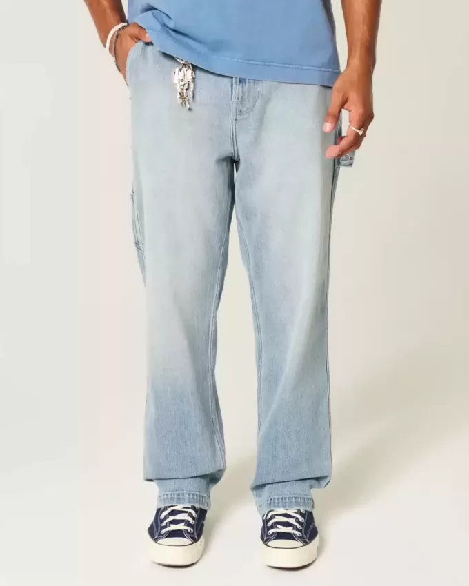 Baggy-Painter-Jeans in heller Waschung Baggy-Painter-Jeans in heller Waschung