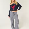 Baggy-Schlupfhose aus Leinenmischung