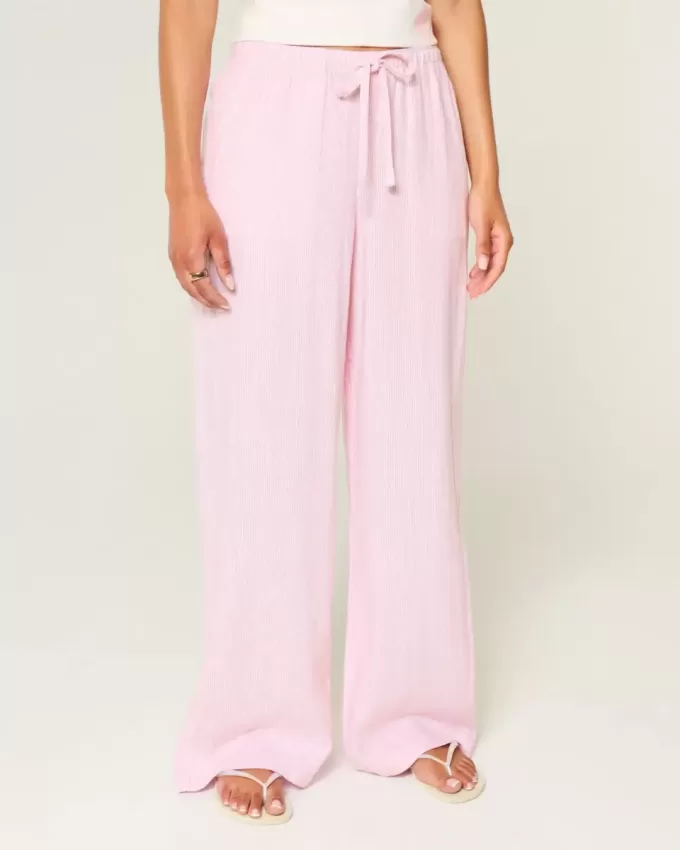 Baggy-Schlupfhose aus Leinenmischung