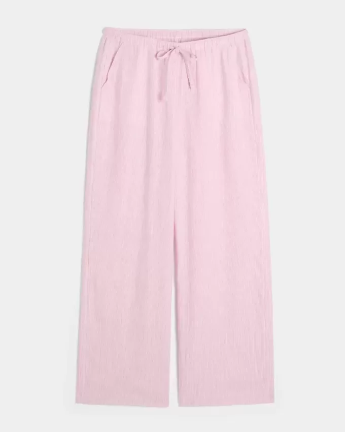 Baggy-Schlupfhose aus Leinenmischung