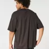 Baggy-T-Shirt aus Baumwolle mit Rundhalsausschnitt Baggy-T-Shirt aus Baumwolle mit Rundhalsausschnitt
