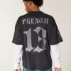 Baggy-Trikot mit Undertaker-Grafik Baggy-Trikot mit Undertaker-Grafik