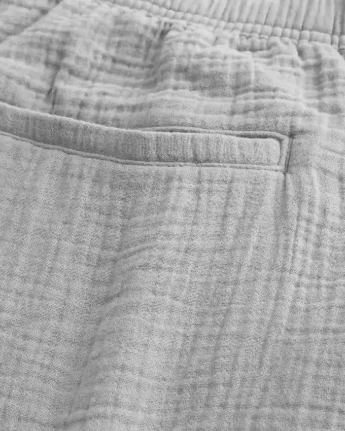 Über dem Knie Crinkle-Baumwollshorts Über dem Knie Crinkle-Baumwollshorts
