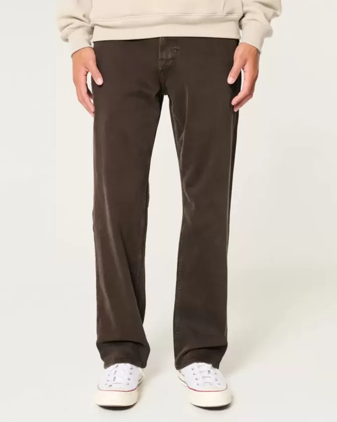 Überfärbte Straight Jeans Überfärbte Straight Jeans