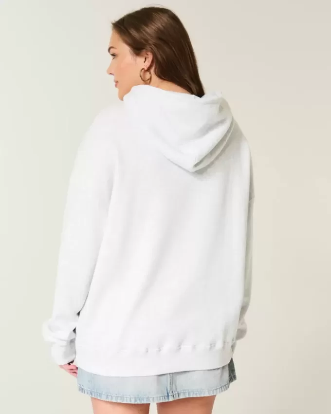Übergroßer Hoodie mit NY-Grafik Übergroßer Hoodie mit NY-Grafik