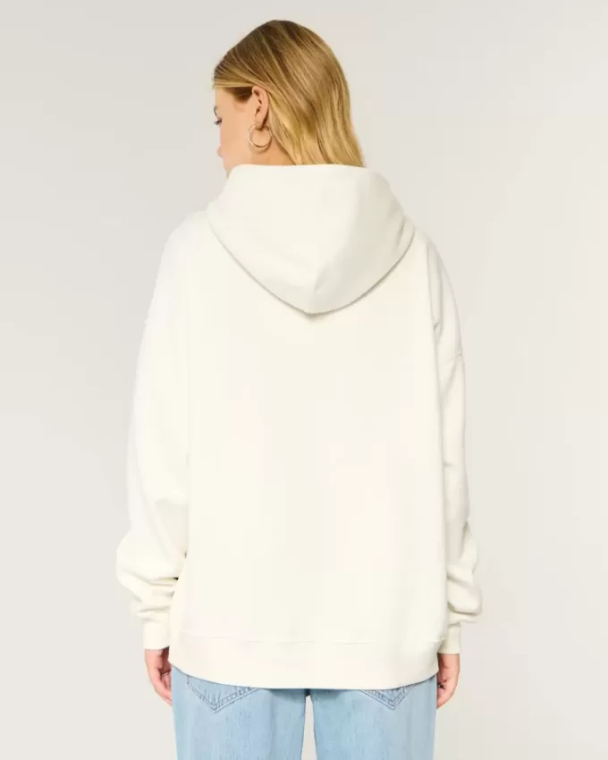 Übergroßer Hoodie mit USA-Grafik Übergroßer Hoodie mit USA-Grafik