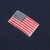 Übergroßer Pullover mit amerikanischer Flaggengrafik und halbem Reißverschluss Übergroßer Pullover mit amerikanischer Flaggengrafik und halbem Reißverschluss