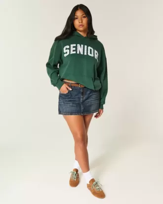 Übergroßer Senior-Kapuzenpullover mit Grafik Übergroßer Senior-Kapuzenpullover mit Grafik