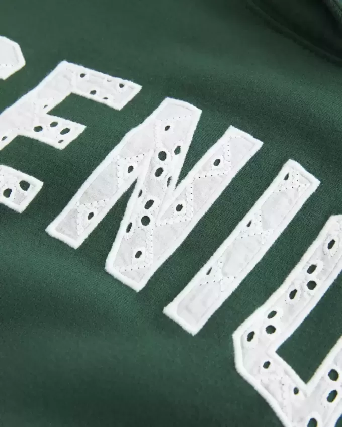 Übergroßer Senior-Kapuzenpullover mit Grafik Übergroßer Senior-Kapuzenpullover mit Grafik