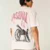 Übergroßes Arsenal-T-Shirt mit Grafik Übergroßes Arsenal-T-Shirt mit Grafik