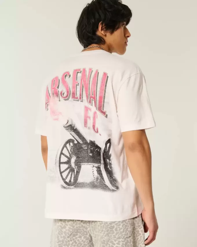 Übergroßes Arsenal-T-Shirt mit Grafik Übergroßes Arsenal-T-Shirt mit Grafik